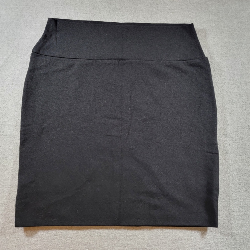 Mini Pencil Skirt Womens M Black Excellent Stretch Bodycon Made in USA